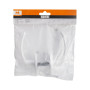 Manere pentru usa Classic cu rozeta, alb