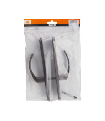 Manere pentru usa Classic cu sild P, interax 90 mm, alb