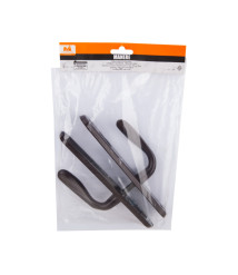 Manere pentru usa Wave cu sild Y, interax 90 mm, maro