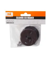 Rozete pentru usa tip P, pentru cheie, maro, pereche