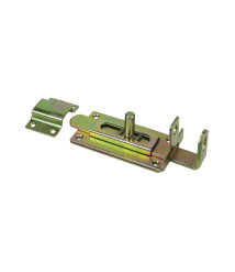 Zavor plat pentru poarta, zincat galben, 140 mm
