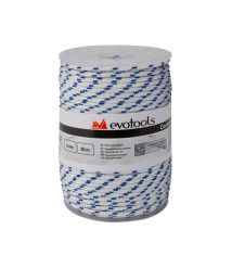 Cordelina PP 1003, diametru 3 mm, 20 metri, alb/verde, rola Cordelina PP 1003, diametru 3 mm, 20 metri, alb/verde, rola