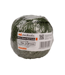 Ghem sfoara sisal verde EvoTools, 1.7 mm, 120 metri, aprox. 150 g