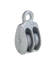 Scripete dublu cu inel, 1/2 inch, negru