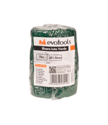 Sfoara iuta verde EvoTools, 2 mm, 75 metri, aprox. 200 g