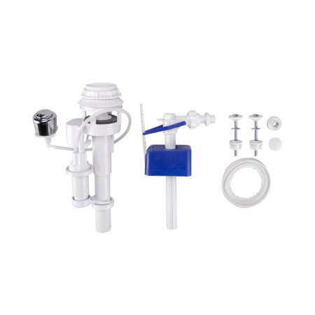 Mecanism WC pneumatic cu robinet flotor, alimentare laterala, 3/8 inch