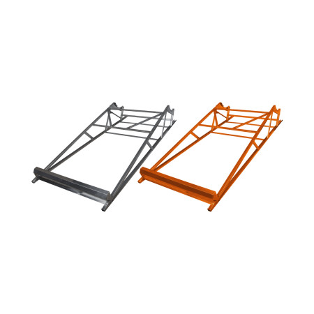 Sistem fixare panou solar nepresurizat cu tuburi vidate SP-470 inclinatie redusa, otel vopsit, pentru sistem 150 L, 18 tuburi, tub Ø58 mm