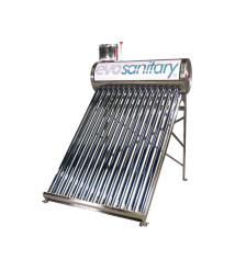 Sistem panou solar nepresurizat cu tuburi vidate INOX d, rezervor 128 L, 15 tuburi, 58x1800 mm