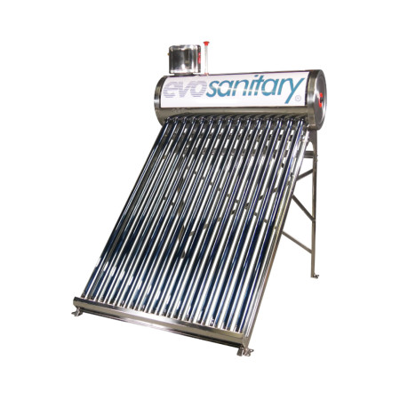 Sistem panou solar nepresurizat cu tuburi vidate INOX d, rezervor 152 L, 18 tuburi, 58x1800 mm