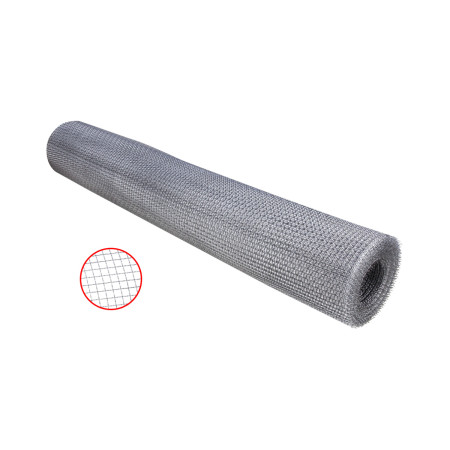 Plasa de sarma subtire zincata, 1x12 m, fir 1 mm, ochiuri 12x12 mm
