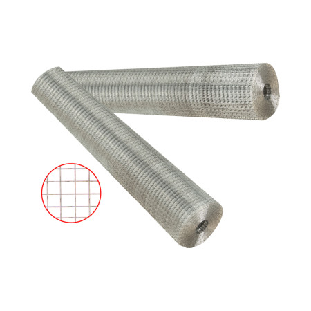 Plasa sudata zincata, 1.5x10 m, fir 0.9 mm, ochiuri 13x13 mm
