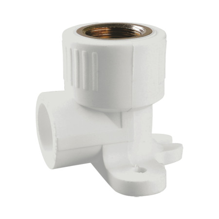 Cot PPR filet interior alama cu flansa EvoSanitary, 20 mm x 1/2