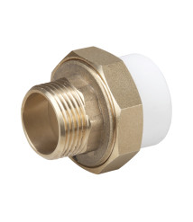 Racord olandez PPR filet exterior EvoSanitary, 25 mm, racord 3/4