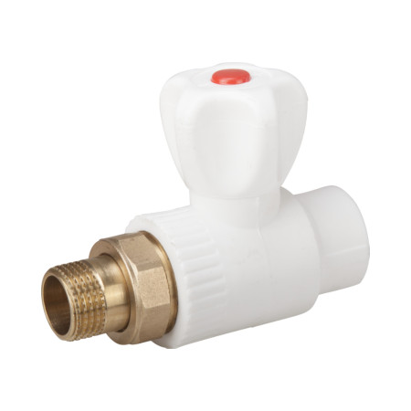 Robinet PPR drept calorifer EvoSanitary, 20 mm, racord 1/2