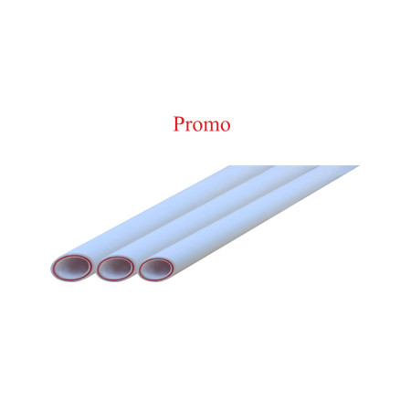 Teava PPR fibra compozit HGT EvoSanitary, 20 mm, pachet 100 ML (25 tevi x 4 metri)
