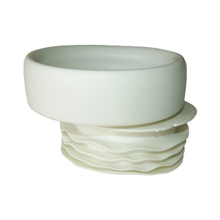 Racord evacuare WC excentric, diametru 110 mm, lungime 90 mm