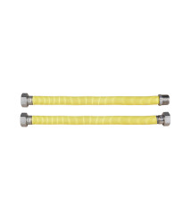 Racord flexibil inox cu protectie gaz 1138, lungime 30-60 cm, diametru 3/4 inch, filet I-E, model PR300MF34