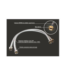 Racord flexibil inox filet interior-filet exterior, diametru 1/2 inch, lungime 500 mm