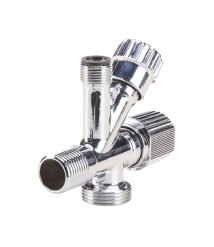 Robinet coltar 3 cai baterie/ masina spalat, 3/4-3/8-1/2 inch