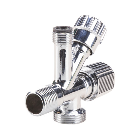 Robinet coltar 3 cai baterie/ masina spalat, 3/4-3/8-1/2 inch