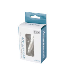Robinet coltar inox 3 cai cu cap armatura ceramic, 1/2