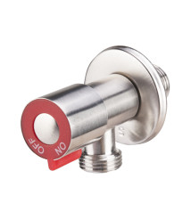 Robinet coltar inox patinat cu cap armatura ceramic, 1/2