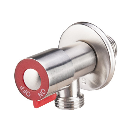 Robinet coltar inox patinat cu cap armatura ceramic, 1/2