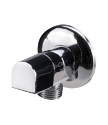 Robinet coltar nichelat cu cap armatura ceramic ESP, diametru exterior 1/2 inch, diametru interior 1/2 inch