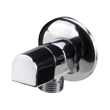 Robinet coltar nichelat cu cap armatura ceramic ESP, diametru exterior 1/2 inch, diametru interior 1/2 inch