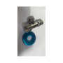 Robinet coltar nichelat cu cap armatura ceramic EvoSanitary, diametru intrare 1/2 inch, diametru iesire 3/8 inch