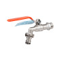 Robinet dublu serviciu cu maneta si conector rapid EvoSanitary, diametru intrare 1/2 inch, diametru iesire 3/4 inch
