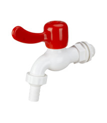 Robinet dublu-serviciu din PVC pentru rezervor plastic, diametru intrare 1/2