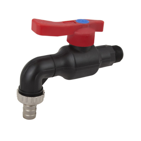 Robinet dublu serviciu PP, 3/4-1 inch, PN 16 bar