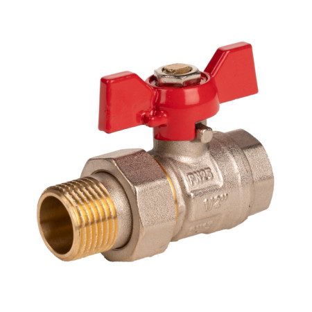 Robinet sfera-fluture cu olandez FI-FE 2077, 1/2 inch