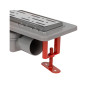 Rigola de dus inox cu membrana hidroizolatie EvoSanitary, 400 mm