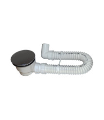 Sifon flexibil cadita cu ventil si cot Texo, evacuare 40 mm, ventil 84 mm Sifon flexibil cadita cu ventil si cot Texo, evacuare 40 mm, ventil 84 mm