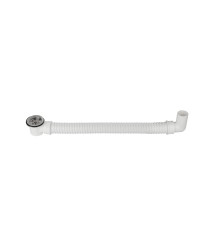 Sifon flexibil cadita cu ventil Texo, evacuare 40/50 mm, ventil 52 mm Sifon flexibil cadita cu ventil Texo, evacuare 40/50 mm, ventil 52 mm