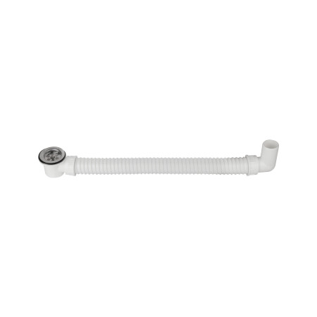 Sifon flexibil cadita cu ventil Texo, evacuare 40/50 mm, ventil 52 mm