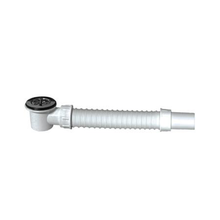 Sifon flexibil cadita si lavoar cu ventil Texo, evacuare 40 mm, ventil 52 mm
