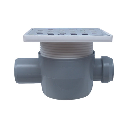 Sifon pardoseala patrat cu inaltator, 1 intrare 180 grade, SP-H75-150-3, evacuare 50 mm
