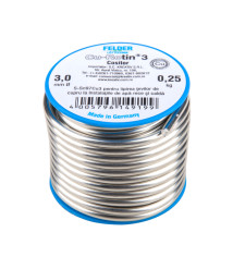 Aliaj de lipire moale Sn97Cu3 pentru cupru, 3 mm, 250 g