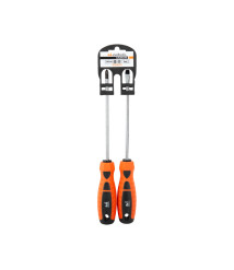 Set 2 surubelnite cu maner TPR portocaliu EvoTools, 150 mm