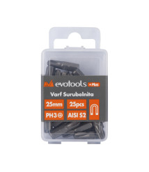 Set 25 biti magnetici S2 PH2, 25 mm