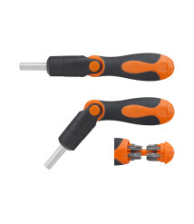 Surubelnita articulata cu 12 biti, set 13 piese