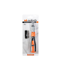 Surubelnita cu clichet EvoTools, set 7 piese