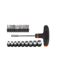Surubelnita cu maner T si accesorii EvoTools, set 21 piese