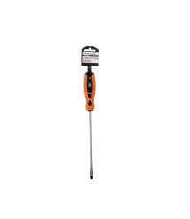 Surubelnita dreapta cu maner TPR portocaliu EvoTools, 8x200 mm