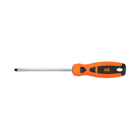 Surubelnita dreapta cu maner TPR portocaliu EvoTools, 8x200 mm