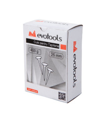 Cuie pentru tapiterie EvoTools, lungime 15 mm, cutie aprox. 0,4 kg