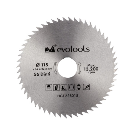 Panza circulara pentru lemn, diametru 180 mm, 72 dinti